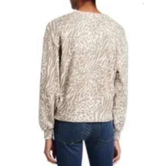 Rails Ramona Sweater Sweatshirt Mix Animal Print Cotton Blend - Picture 8 of 11